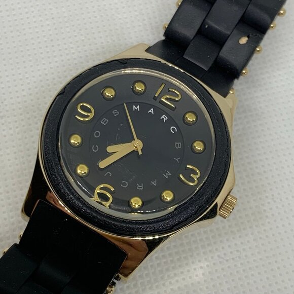 Marc by Marc Jacob’s women gold black tone watch 35mm round case running - Picture 10 of 10